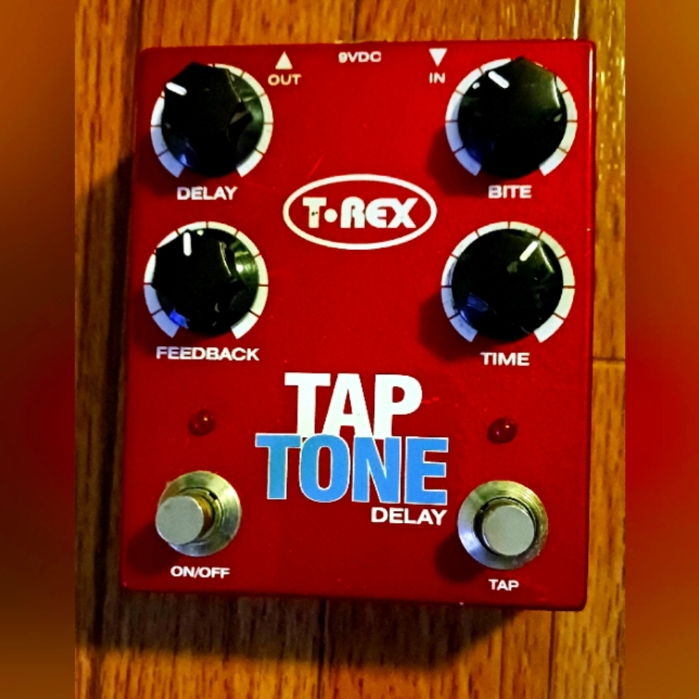 T-Rex Tap Tone Delay Pedal - Red